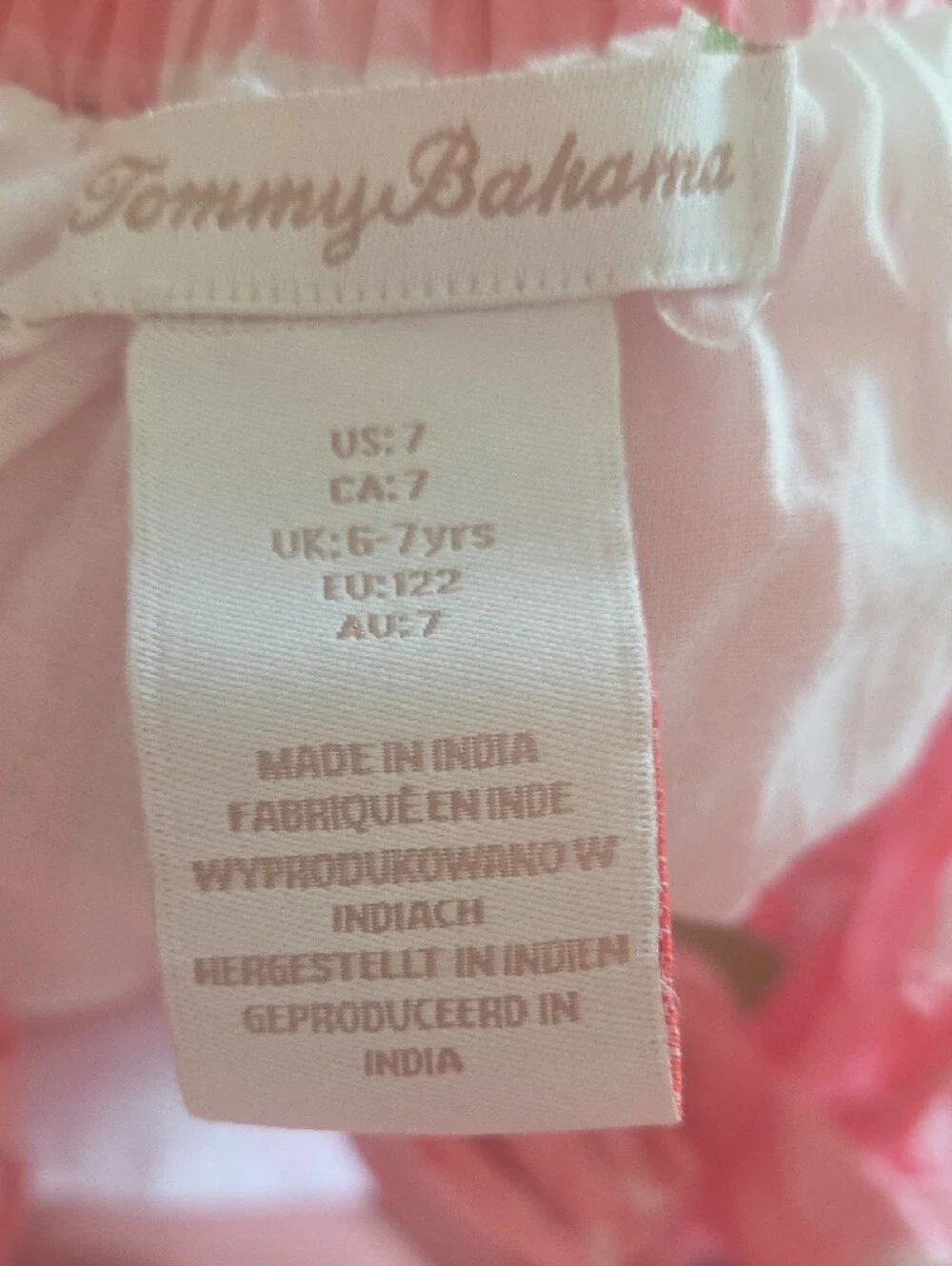 Tommy Bahama Pink and White Gingham Sundress